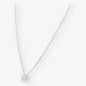 Colgante en oro blanco 18kt con brillante NUEVO 0,35