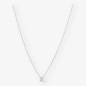 Colgante en oro blanco 18kt con brillante NUEVO 0,45