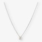 Colgante en oro blanco 18kt con brillante NUEVO 0,45