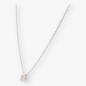 Colgante en oro blanco 18kt con brillante NUEVO 0,45