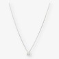 Colgante en oro blanco 18kt con brillante NUEVO 0,50