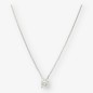 Colgante en oro blanco 18kt con brillante NUEVO 0,50