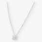 Colgante en oro blanco 18kt con brillante NUEVO 0,50