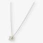 Colgante en oro blanco 18kt con brillante NUEVO 0,60