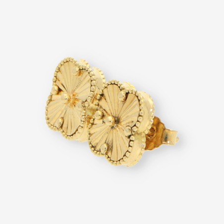 Pendientes Trébol oro 18kt