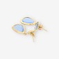 Pendientes oro 18kt piedra azul