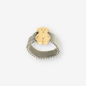 Anillo acero y oro TOUS