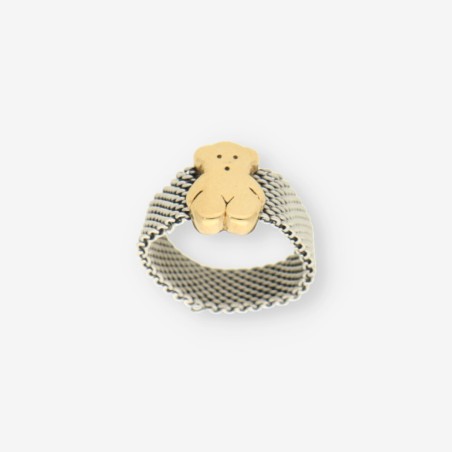 Anillo acero y oro TOUS
