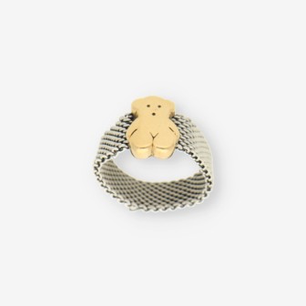 Anillo acero y oro TOUS