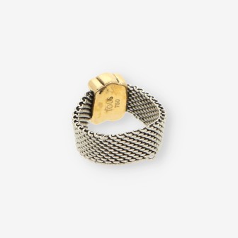 Anillo acero y oro TOUS
