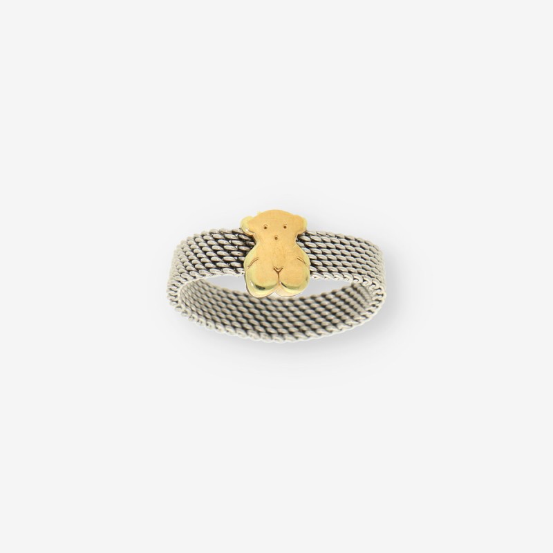 Anillo acero y oro TOUS