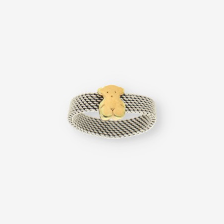 Anillo acero y oro TOUS