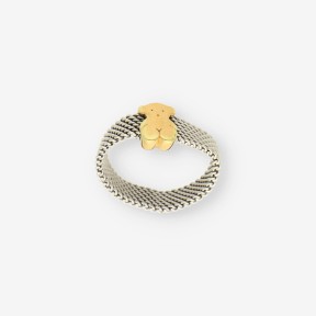 Anillo acero y oro TOUS