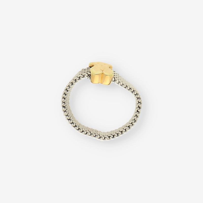 Anillo acero y oro TOUS