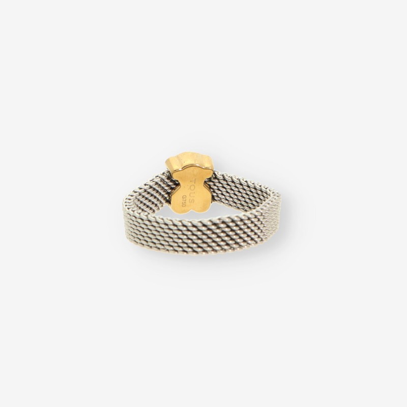 Anillo acero y oro TOUS