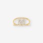 Anillo M oro 18kt y brillantes