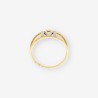 Anillo M oro y brillantes