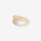 Anillo M oro 18kt y brillantes