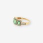 Anillo oro Esmeralda y brillantes