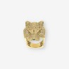 Anillo pantera oro