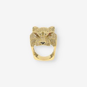 Anillo pantera oro 18kt