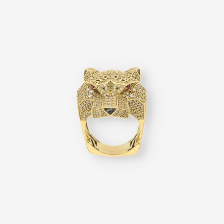 Anillo pantera oro 18kt