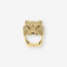 Anillo pantera oro