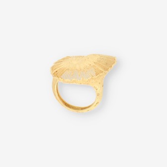 Anillo filigrana oro forma concha