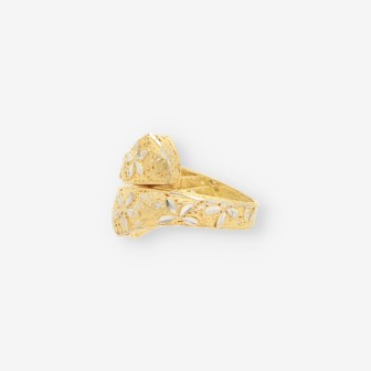 Anillo oro blanco y oro amarillo