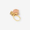 Anillo oro piedras color
