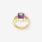 Anillo piedra lila y oro 18kt