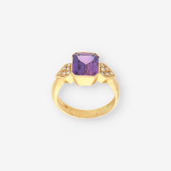 Anillo p. lila y oro