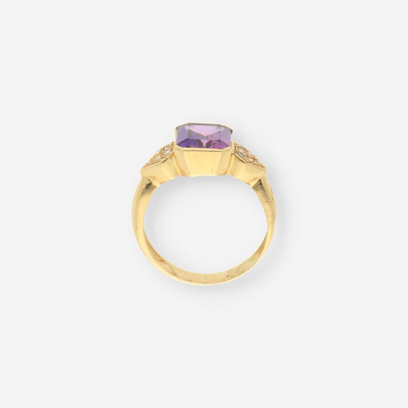 Anillo p. lila y oro