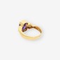 Anillo piedra lila y oro 18kt