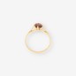 Anillo oro 18k y piedra roja