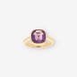 Anillo oro 18kr piedra lila