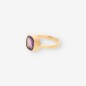Anillo oro 18kr piedra lila