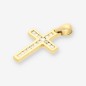 Colgante cruz oro 18kt y brillantes