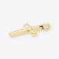 Colgante cruz oro 18kt y brillantes