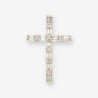 Cruz oro bl. y brillantes