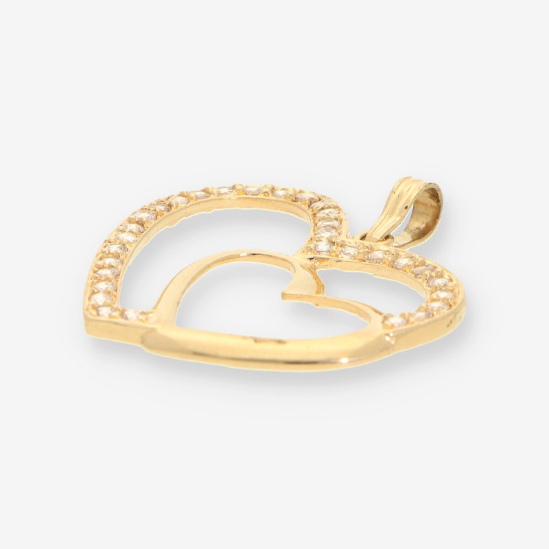 Colgante corazÃ³n oro
