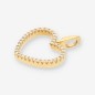 Colgante corazón de oro amarillo 18kt y brillantes