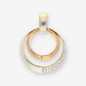 Colgante oro blanco y amarillo 18kt con brillantes