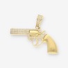 Colgante pistola oro