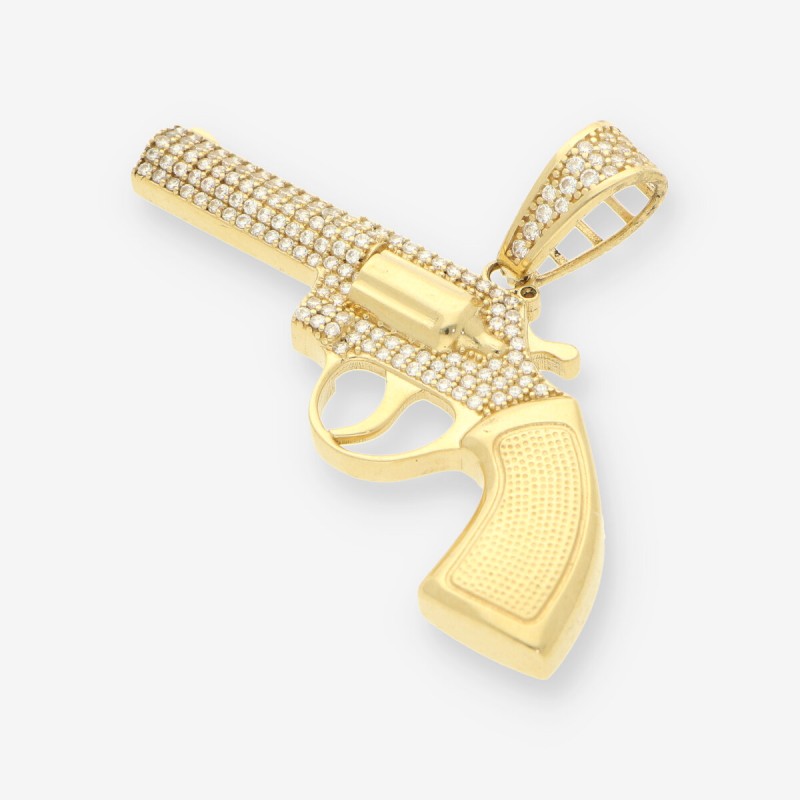 Colgante pistola oro