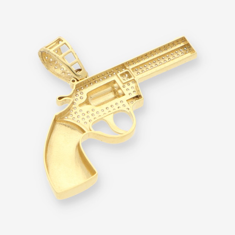 Colgante pistola oro