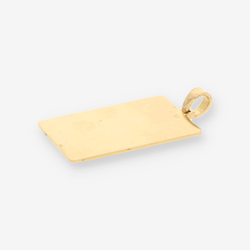 Colgante placa oro