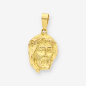 Colgante cara cristo oro