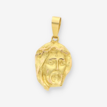 Colgante cara cristo oro