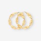Pendientes aro rizados oro 18kt